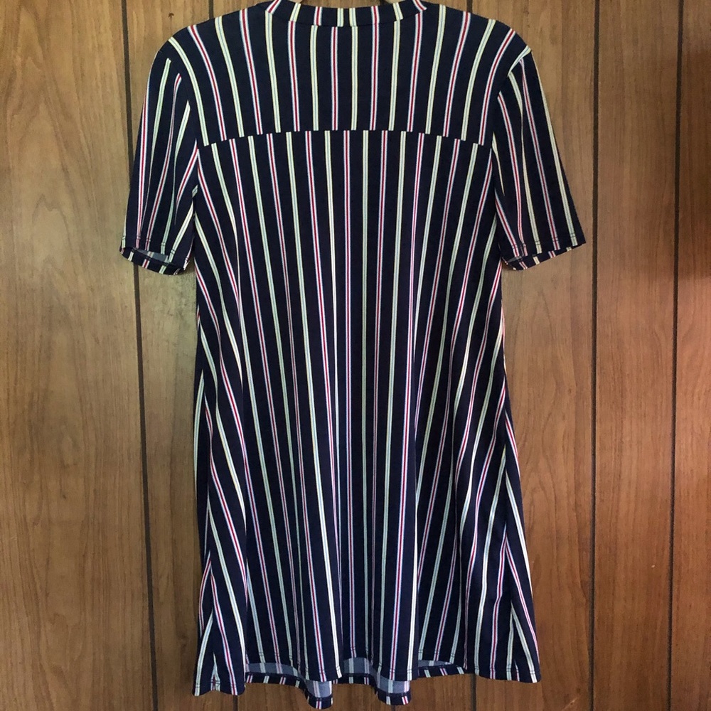 Bcbg Bcbgeneration Colorful Vertical Stripe Dress - image 4